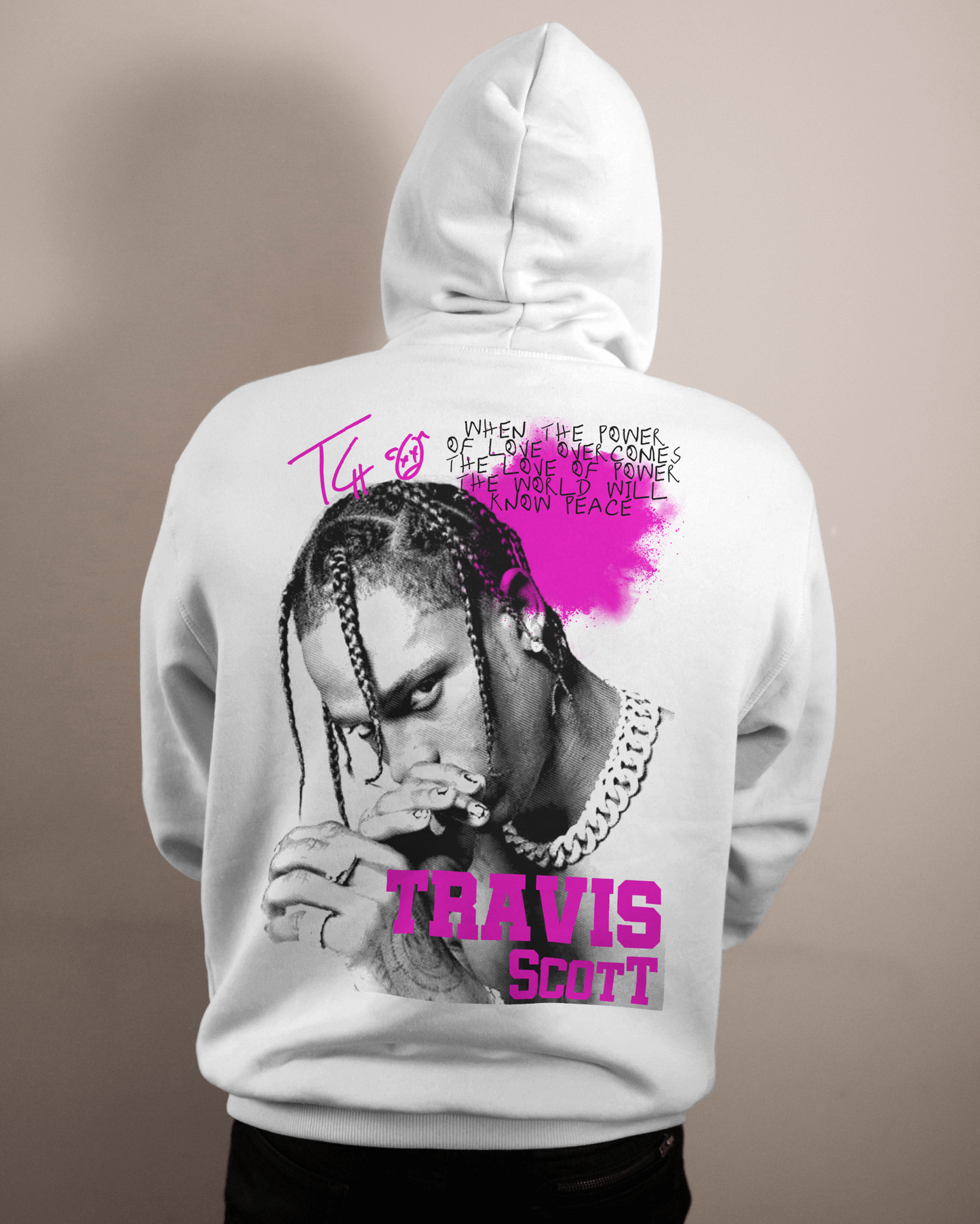 Travis Scott Black & Pink - Hoodie