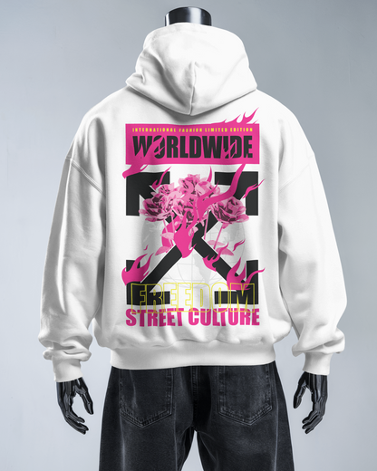 Worldwide Pink Flames - Hoodie