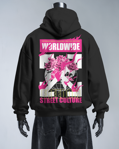 Worldwide Pink Flames - Hoodie