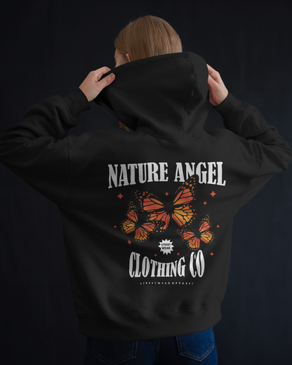 Nature Angel with Butterflis - Hoodie