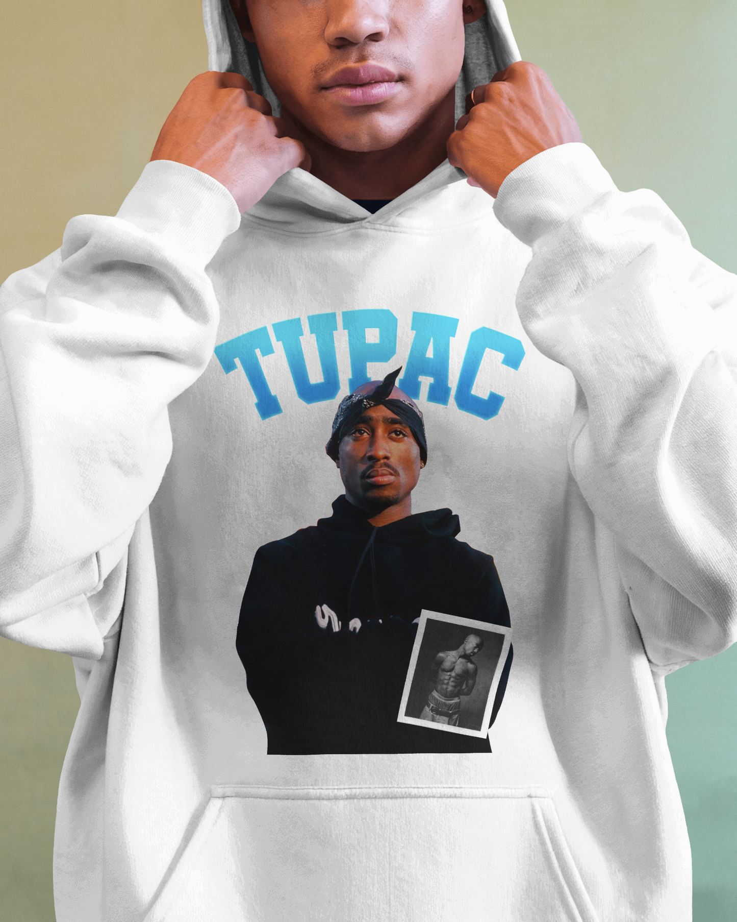 Tupac Shakur in Blue - Hoodie