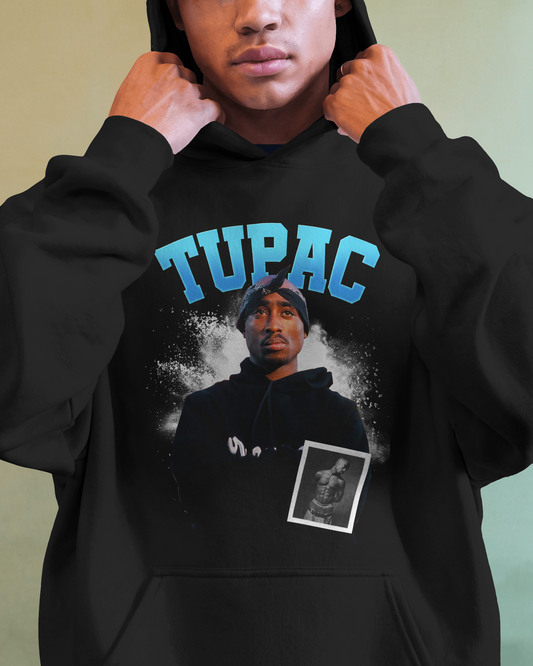 Tupac Shakur in Blue - Hoodie